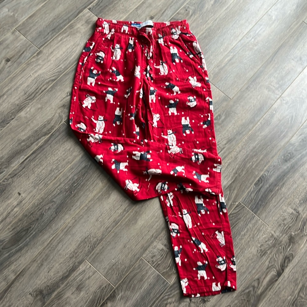 Old Navy Skiing Polar Bear Red Pajama Pants
